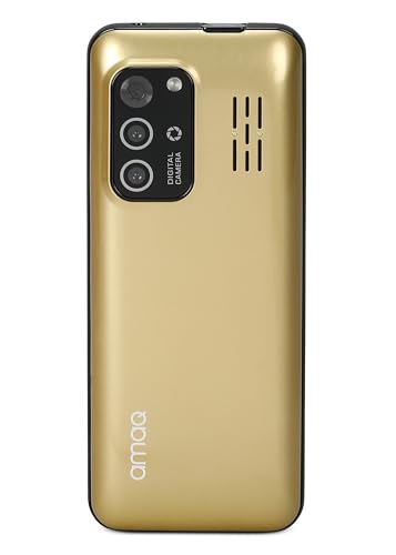 Image of Q1 4g Touch Screen Keypad Mobile|Volte-Supports|Dual SIM|2.8 inch Screen|3500 mAh Battery|Supports Whatsapp|Facebook|Instagram|You Tube|Video Calling|Super Touch|Black. (Gold)