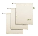 AMOUR INFINI Reusable Organic Cotton Grocery Bag | Washable Muslin Bags for Fruits and Vegetable...