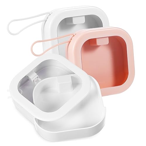 PRETYZOOM 3Pcs Portable Storage Cases for Retainers Plastic Holders with Ample Space and Seal for Travel and Home Organization