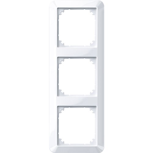 Preisvergleich Produktbild Merten Rahmen 389325 3fach aktivweiss glänzend 1-M