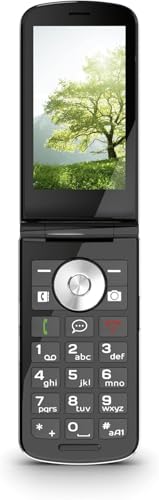 Emporia TOUCHsmart.3 New Edition, 4G Handy für Senioren, dedizierte Taste für Whatsapp und Messaging-App, hohe Lautstärke, 3.25' Farbdisplay, Ladestation, Schwarz