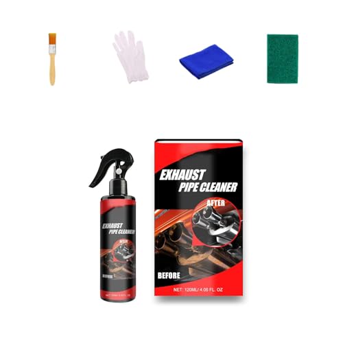 APGLSXY Rusts Remover Sprays With Completes Cleaning Set Anti Rusts Agent Provide Long Lasting Protections & Shines For Exhaust Pipes Motorcycle Exhaust Care