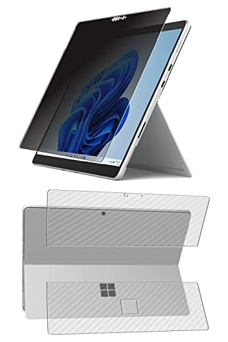 【2枚組(画面+天板)】ClearView(クリアビュー) Microsoft Surface Pro 8 13インチ用【 2way のぞき見防止 】プライバシー保護 液晶 保護 フィルム+カーボン調 天板保護フィルム 日本製