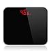 Waga Precyzyjna waga łazienkowa, inteligentna elektroniczna waga cyfrowa z wyświetlaczem LCD, 180 kg / 400 funtów czarny