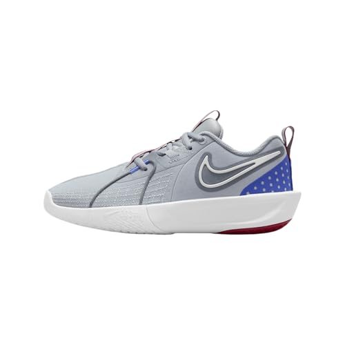 Nike G.T. Cut 3 Big Kids' Basketball Shoes (FD7033-004, Wolf Grey/Cool Grey/Astronomy Blue/Sail) Size 6.5