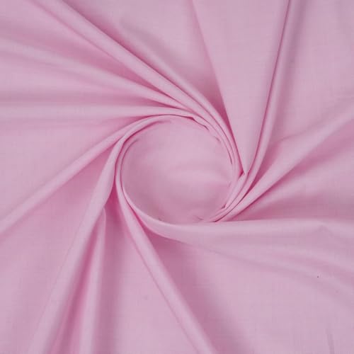 Image of Bhagalpuri Soft Dull Cotton Single Chadar | Single Thread Lightweight Odhne Wali Chadar | Top Sheet for Sleeping Summer (Pink)