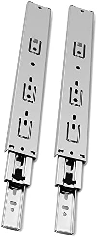 Gobrico Hardware 20-inch 100 lb. Hydraulic Soft Self Close Full Extension Ball Bearing Drawer Slides 3Folds 1Pair