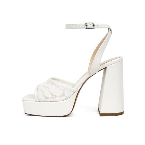 Image of Modatope Platform Heels for Women Chunky Heel Open Toe Ankle Strap Sandals