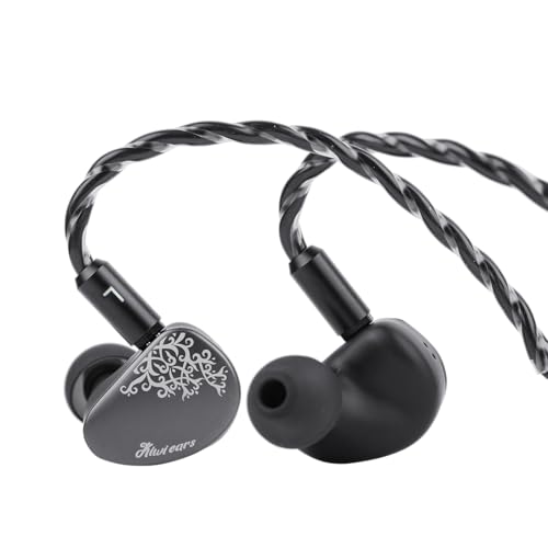 Linsoul Kiwi Ears Cadenza II 10mm Titanium Moniteur Intra-auriculaire, Écouteurs HiFi filaires IEM avec KARS 2.0, Équilibre Tonal précis, Plaque Frontale...