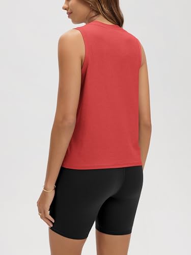 Image of ODODOS Women's Performance Tank Ultra Soft odSTRATUM Tech Sleeveless Tee Shirts High Crew Neck Pullover Top