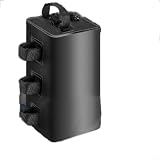 CWOQOCW Borsa per pesi in tela cerata da 10 l, in PVC 500D, antivento, per tende pop-up, tettoie, gazebo e ombrelloni, alternativa portatile a carico fisso per campeggio, colore nero