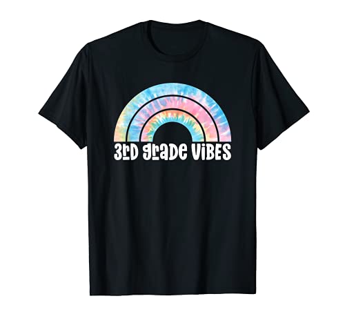 Tie Dye Rainbow para estudiantes de tercer grado | Vibes de 3er grado Camiseta