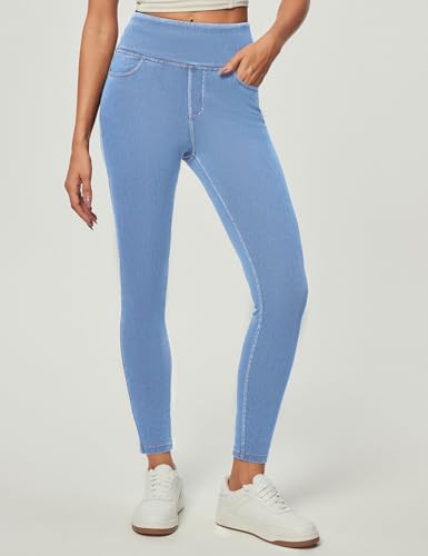 Image of Heathyoga Yoga Pants with Pockets Extra Soft Leggings with Pockets for Women Non See-Through High Waist Workout Leggings