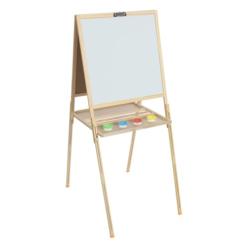 Donened - Caballete grande de madera, altura ajustable 90-155 cm, para niños, principiantes, estudiantes (estilo A)