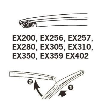 Spazzola Tergicristallo Posteriore TRICO EX200 - Exact Fit, Ricambio Auto - 2