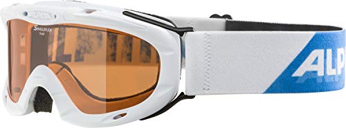 Alpina Ruby S Children's Ski Goggles, White Periwinkle, One Size