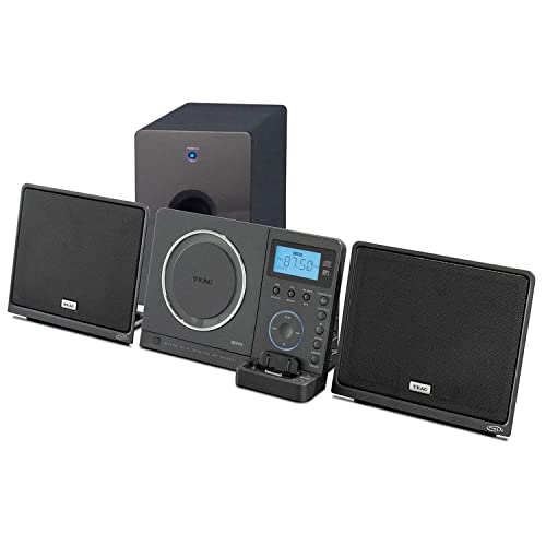Teac Altavoz MC-DX222i sistema de sonido plano con reproductor de CD y soporte de pared