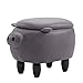 Produktbild CHENDZ Mode kreative kalb Kinder Tier Schuhe Bank Hause hocker hocker massivholz Sofa hocker Piggy hocker Tragbarer Stuhl im freien