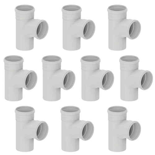 Te PVC de Esgoto Kit 10 Unidades 50mm 1.1/2