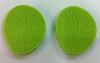 NY CAKE JRV8001 Oncidium Orchid Leaf Veiner, 2 Pc, 2 Inch x 1 1/2 Inch