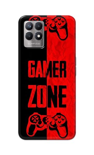 Image of Printed Hard Back Cover Case for Realme Narzo 50 4G Back Cover (Gamer Zone) -1111