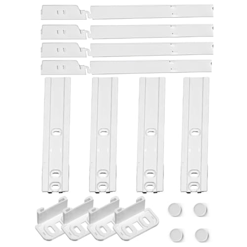SKYSCRAPPER - Universal Integrated Fridge Door Slider Mounting & Installation Sliding Bracket Fixing Kit (Pack of 4)