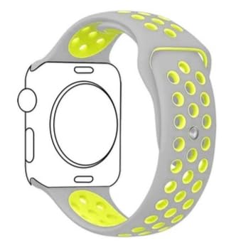 Image of TechMount Silicone Luxury Dotted Sports Watch Band Strap Compatible with Apple Watch Straps 42mm 44mm 45mm 46mm 49mm iWatch Ultra & SE & Series 8 /7 /6 /5 /4 /3 /2 /1 Breathable Replacement Strap