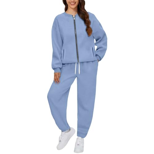 Complete Donna Sportivo Palestra Con Zip Manica Lunga Senza Cappuccio