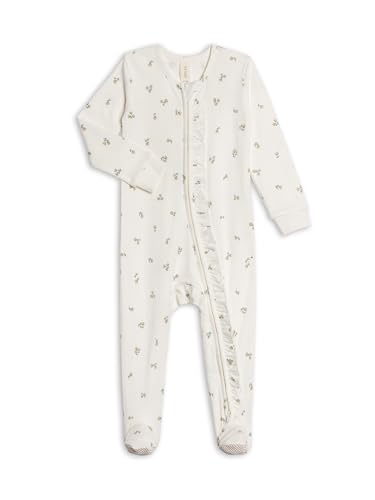 Image of Colored Organics Baby Zip-Up Footed Sleeper with 2-Way Zipper - Organic Cotton Pajamas