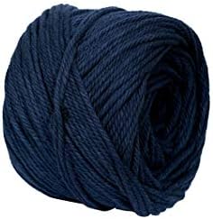 Macrame Cord Navy Blue 4mm X 110m(About 120 yd) Natural Virgin Cotton Handmade Decorations Macrame Wall Hangings Plant Hanger Crocheting Bohemia Dream Catcher DIY Craft Knitting - Soft Navy Blue Strin