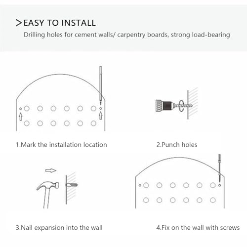 Panneau perforé bois rose étagère murale pour optimiser les petits espaces - 4