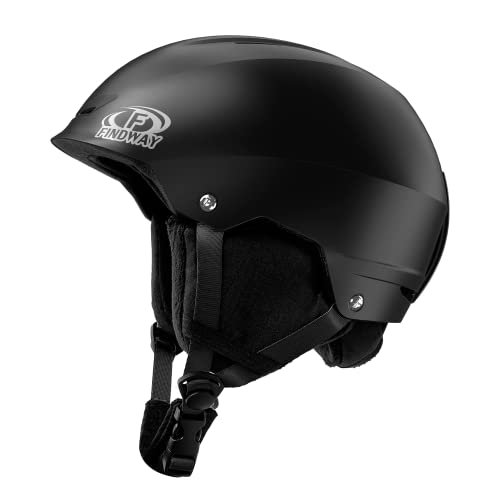 Findway Skihelm für Herren & Damen,Snowboard Helm mit Ohrenschützer für Erwachsene Jugend mit Verstellbaren Belüftungsöffnungen Outdoor Schneesport für Snowboarding,Skifahren,Snowmobile Cover