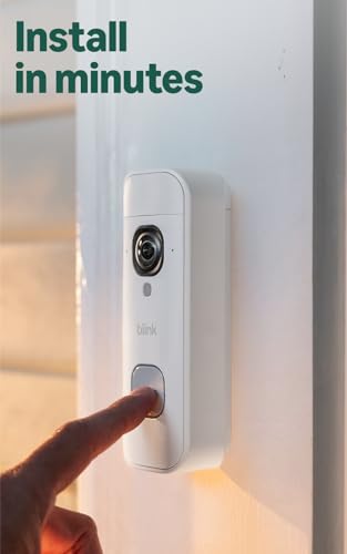 Image of Blink Video Doorbell 2K+ (newest model) with1-Year Basic ai plan- Head-to-toe HD view, two-year battery life, and simple setup. Sync Module Core included - System (White)