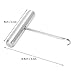 Locadence Sports Tennis Stringing Machine Tools, 3.1X3.5in Stainless Steel Tennis Racket String Assistance Puller, Racquet Pull Hook Stringing Tool for Pointed Tennis and Badminton Rackets
