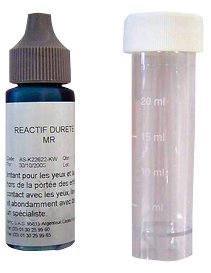 Test de mesure de la dureté de l'eau