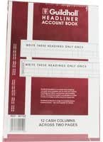 Guildhall Réf GP14 Fiches De Coptes 14 Colonnes 41 Lignes Réglure Fine