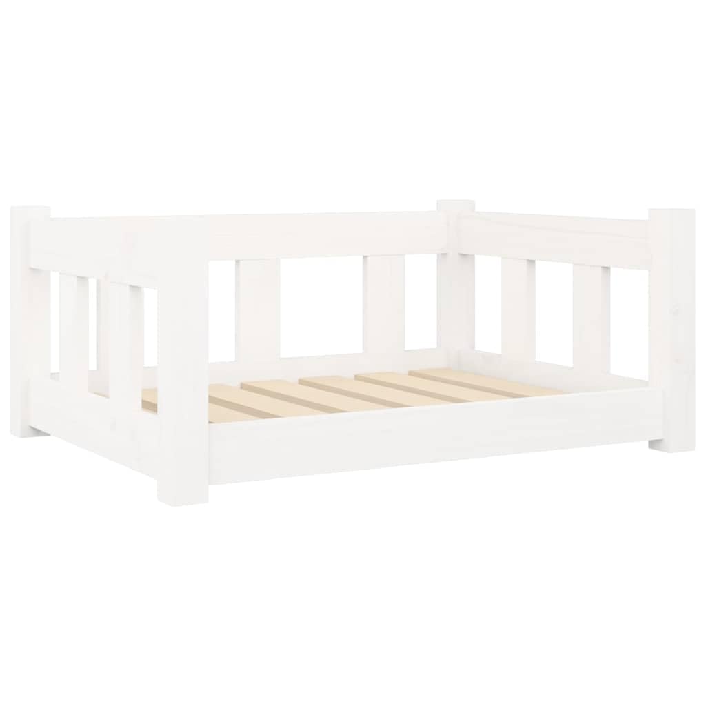 Cama para perro (65,5 x 50,5 x 28 cm), color blanco