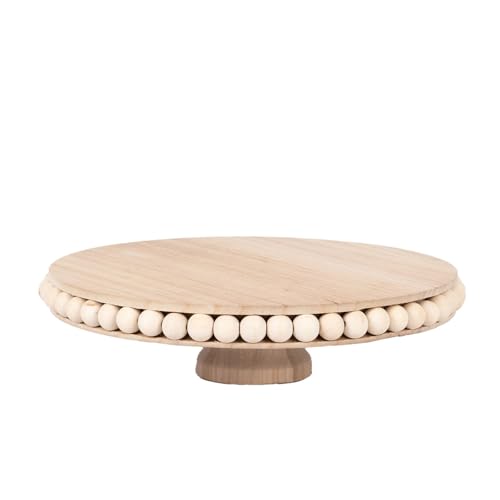 12 in Natural Round Rustic Wooden Pedestal Cake...