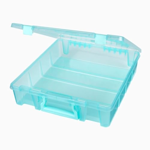 Image of ArtBin 6955AA Super Satchel 1-Compartment Box, Art & Craft Organizer, 1-Pack, Translucent Aqua