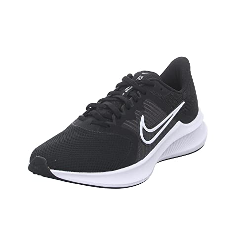 Nike Herren Downshifter 11 Sneaker, Black White Dk Smoke Grey, 45 EU