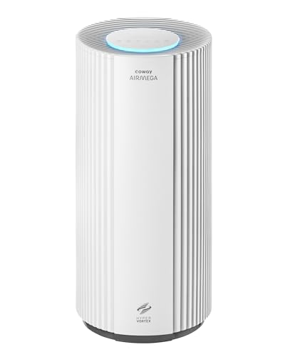 COWAY Air Purifiers for Large Room Whole Home Up to 3,285ft², True HEPA Filter for Smoke, Allergen, Pet Dander, Odor, PM(1, 2.5, 10), AQI, Turbo Eco Mode, Energy Star, 3yr Warranty, Airmega 450 White