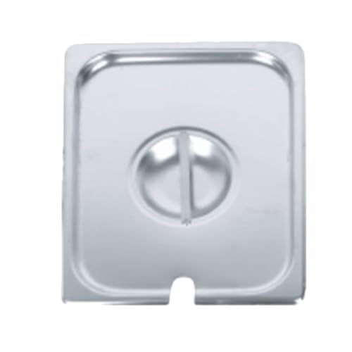 A-to-Z Supply STPA5000CS Steam Table Pan Cover, Full Size, Slotted with Handle, Reinforced Corners, 24 Gauge, Stainless Steel, NSF (Made in China)