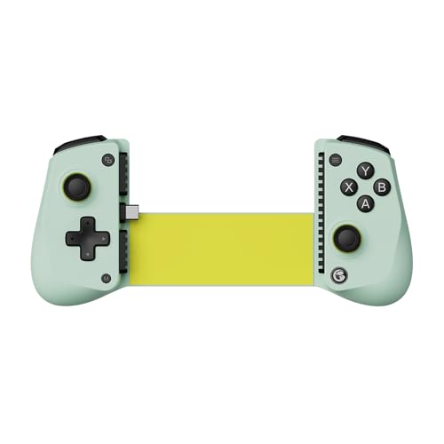 GameSir X5 Lite Type-C モバイルゲーミングコントローラー、iPhone (USB-C)、Android & HarmonyOS Phone用、軽量デザイン、ホール効果スティック、ラジエーター & パススルー充電対応 (Wasabi Cyan)