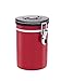 Friis Stainless Steel Coffee Vault, 16-Ounce, Red