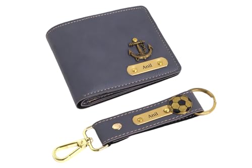 Image of Thebaegift Customized Leather Keychain | Personalized Birthday Gift for Men's | Handcrafted Organizer with Name Tag and Charms | Unique Birthday & Anniversary Gift For Men