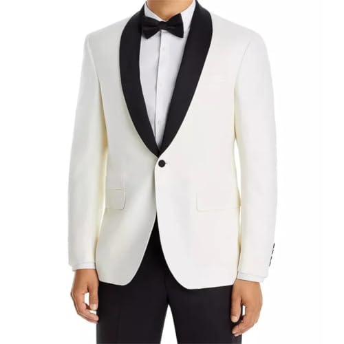 Zadaos Men Suit 2 Pieces for Wedding Banquet Birthday Party Business Work Jacket and Black Pants2