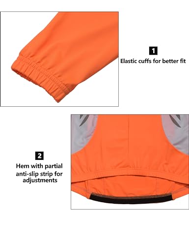 Image of Little Donkey Andy Women's Half Zip Breathable Cycling Vests Reflective Sleeveless Jerseys Shirts Golf 4 Rear Pockets