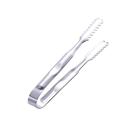 Pinzas de Cocina de 5 Pulgadas, 7 Pulgadas, 9 Pulgadas, Pinzas para Alimentos de Acero Inoxidable, Utensilios de Cocina, Pinzas para Hielo anticalor, Pinza para Pan, Pinza para repostería (Grande)
