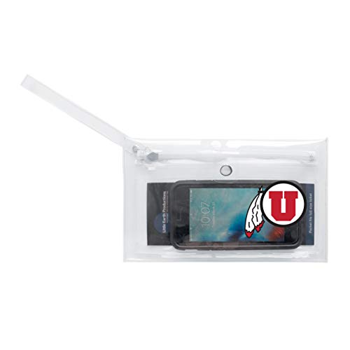 Image of Littlearth - LIWXY NCAA Utah Utes Unisex Ncaancaa Ticket Wristlet, Clear, 9 inch by 5.25 inch