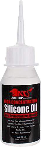 Evike - AIM Top High Concentration Silicone Oil Lubricant for GBB Airsoft AEG Real Steel Firearms (50ml)